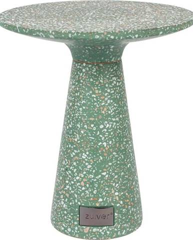 Zelený odkládací stolek vhodný do exteriéru Zuiver Victoria, ø 41 cm