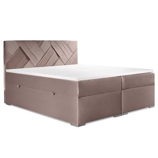 Čalouněná postel Fatima 120x200, šedá, vč. matrace, topperu a ÚP
