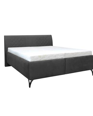 Čalouněná postel Melissa 180x200, šedá, vč. roštu,ÚP,bez matrace