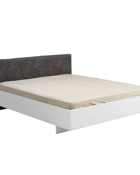OKAY Dřevěná postel Eleri 160x200, bílá