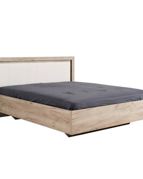 OKAY Dřevěná postel Ellie 160x200, dub