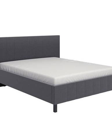 Čalouněná postel Elsa 160x200, šedá