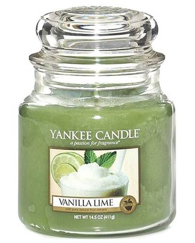 Svíčka Yankee candle Vanilka s limetkami, 411g