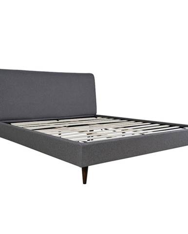 Čalouněná postel Henrik 180x200, světle šedá, včetně roštu