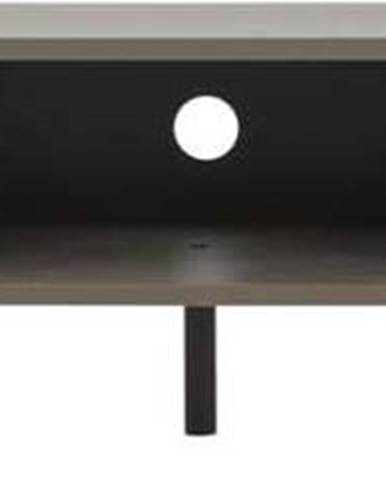 Tmavě šedý TV stolek 177x39 cm Corner - Tenzo