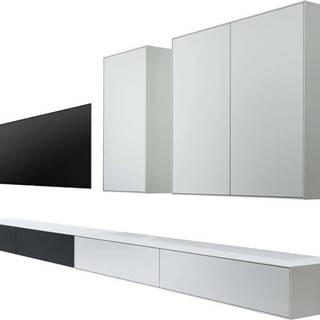 Černo-bílá sestava TV stolku a 2 komod Edge by Hammel - Hammel Furniture