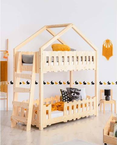 Domečková patrová dětská postel 90x190 cm Zippo B - Adeko