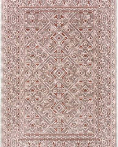 Oranžovo-béžový venkovní koberec NORTHRUGS Cuadrado, 160 x 230 cm