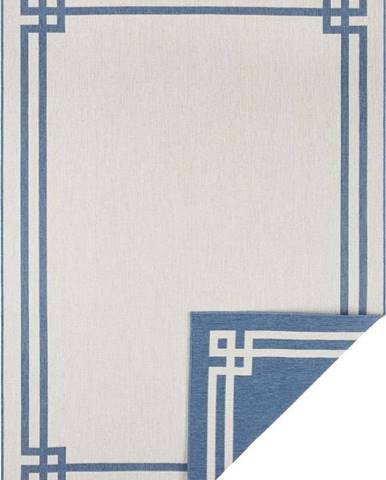 Modro-krémový venkovní koberec NORTHRUGS Manito, 80 x 150 cm