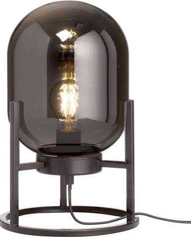 Černá skleněná stolní lampa Fischer & Honsel Regi