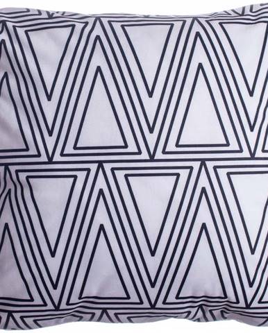 Černo-bílý dekorační polštář 45x45 cm - JAHU collections