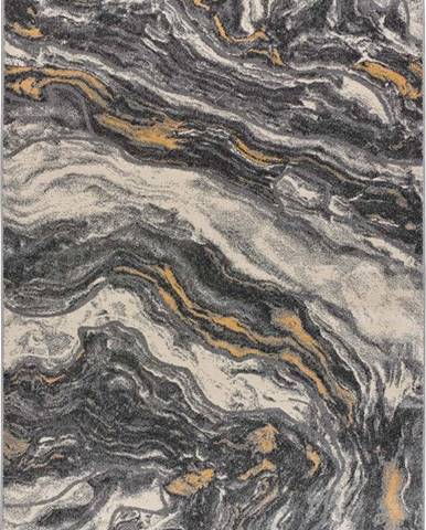 Šedý koberec 200x140 cm Marmol Onda - Universal
