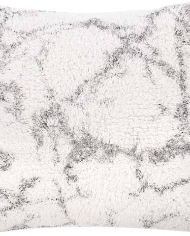 Bílo-šedý bavlněný dekorativní polštář Tiseco Home Studio Abstract, 45 x 45 cm