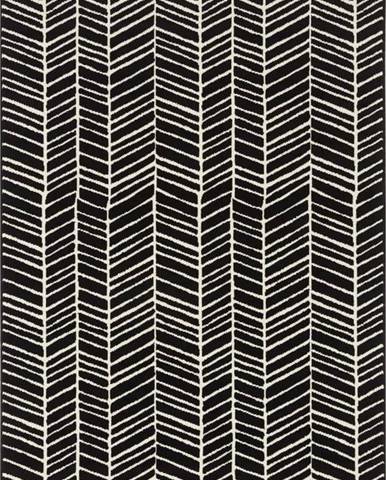 Černý koberec Ragami Velvet, 120 x 170 cm