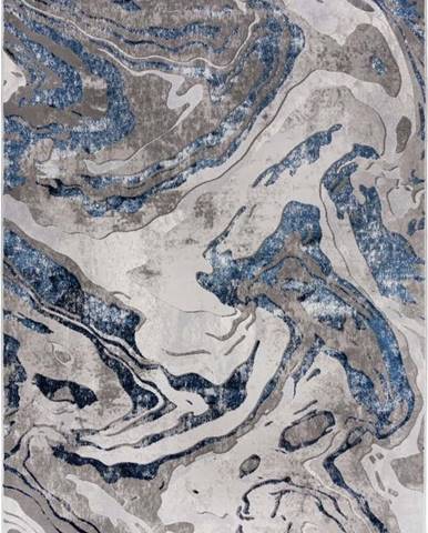 Modro-šedý koberec Flair Rugs Marbled, 120 x 170 cm