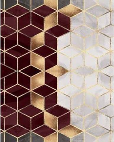 Vínový koberec běhoun 200x80 cm Optic - Rizzoli