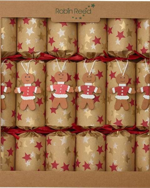 Robin Reed Vánoční crackery v sadě 6 ks Gingerbread - Robin Reed