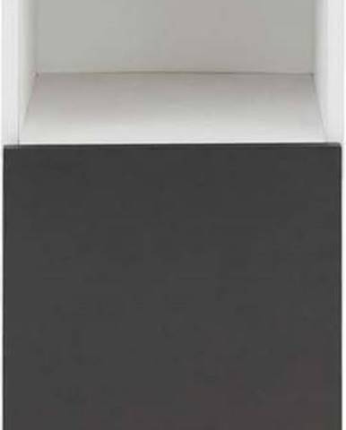 Bílo-černá nízká koupelnová skříňka 30x86 cm Mirza - Støraa
