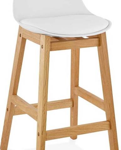Bílá barová židle Kokoon Elody, výška 86,5 cm