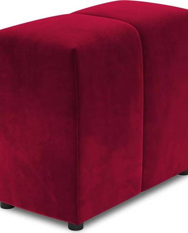 Červená sametová opěrka k modulární pohovce Rome Velvet - Cosmopolitan Design