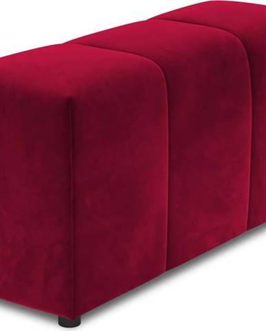 Červená sametová područka k modulární pohovce Rome Velvet - Cosmopolitan Design