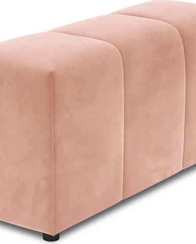 Růžová sametová područka k modulární pohovce Rome Velvet - Cosmopolitan Design
